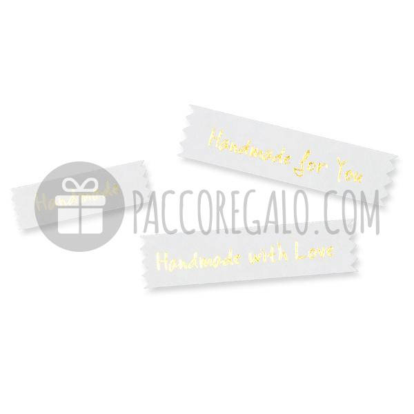 Etichette adesive decorative Handmade metal  oro