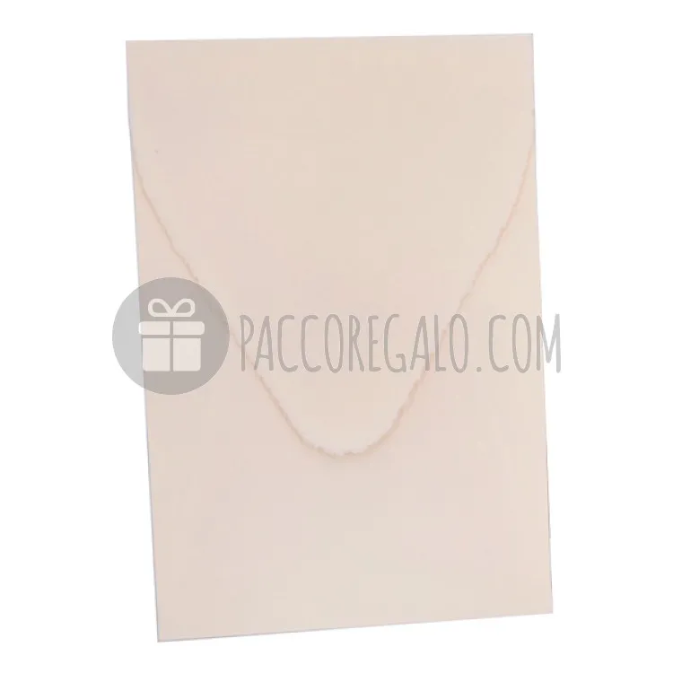 Busta Amalfi in carta di cotone Rosato (cm 18x12)