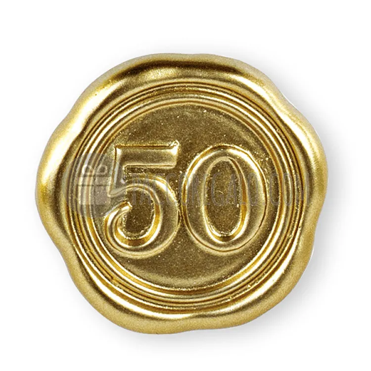  Decoro adesivo Ceralacca Oro 50° (mm 35)
