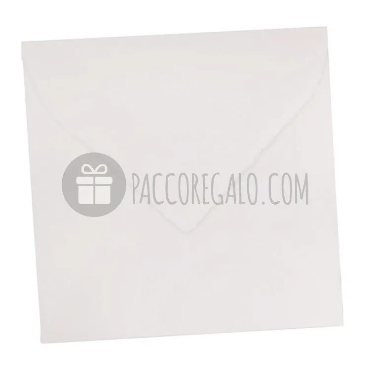 Busta Amalfi in carta di cotone avorio (cm 15x15)