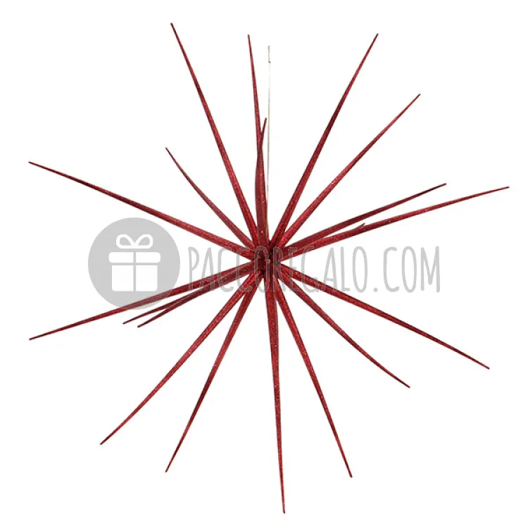 Stelle di Natale glitter "Sputnik" Rosso (cm35)-31