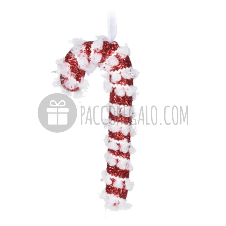 Decorazione natalizia Candy cane cm 17 - Rosso