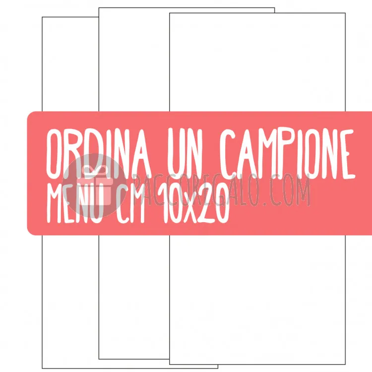 CAMPIONE Menù cm 10x20-39