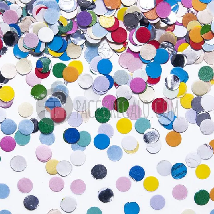 Coriandoli "confetti" tondi Multicolor (gr 15)