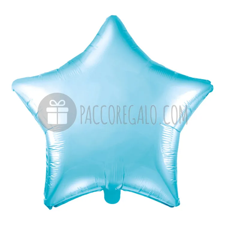 Palloncino decorativo in mylar "Stella azzurra"
