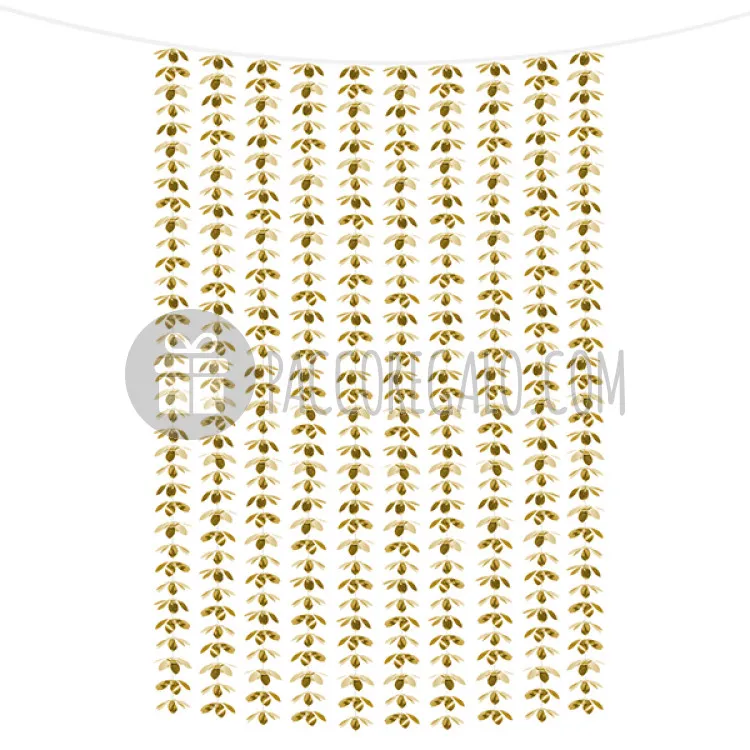 Tenda fondale floreale oro (1 mt x 2,10 mt)
