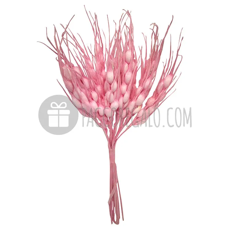 Decoro Spiga di grano - Colore Rosa (12pz)