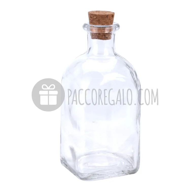 Bottiglietta in vetro con tappo in sughero (120ml) 