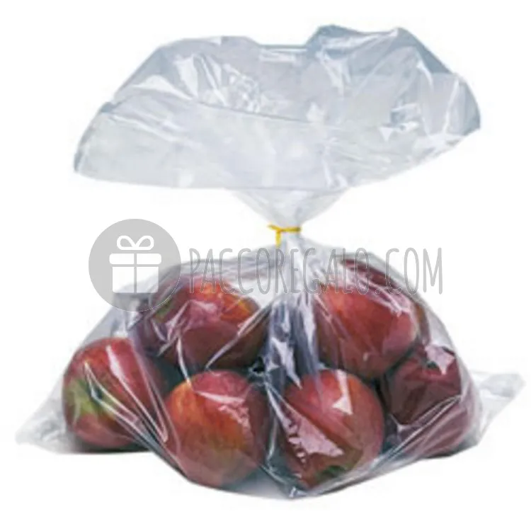 Sacchetto per alimenti trasparente in polietilene (10kg)