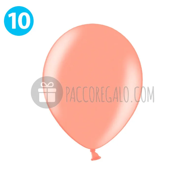 Palloncini decorativi Oro rosa - cm 27 (10 pz)