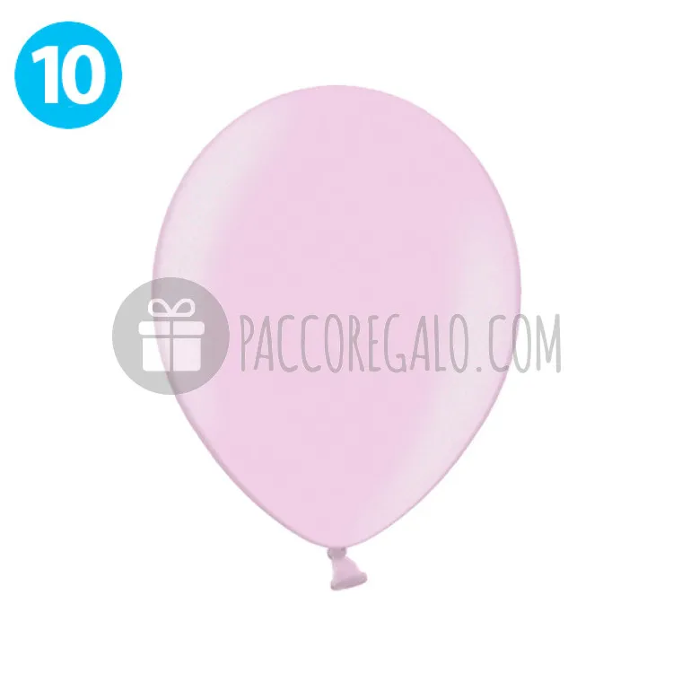 Palloncini decorativi Metallic Pink - cm 27 (10 pz)