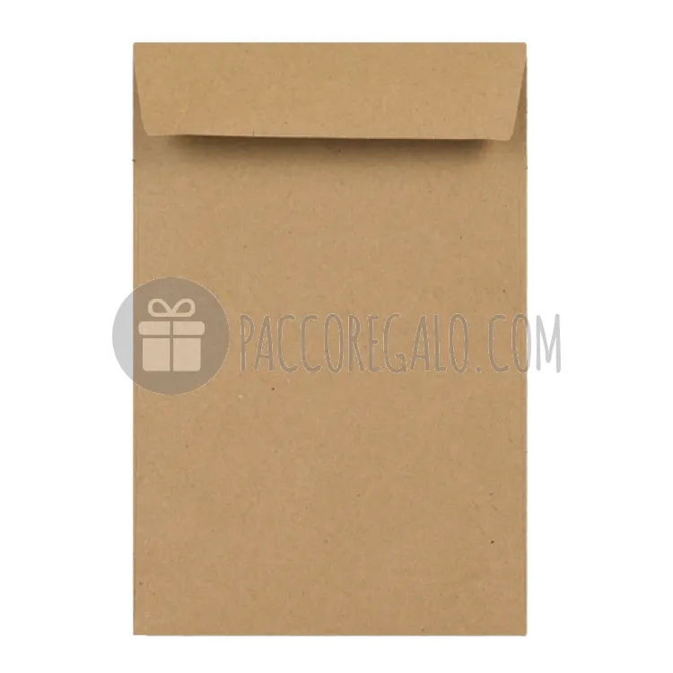 Busta Rettangolare cartolina colore KRAFT apertura verticale (cm 10x15) 