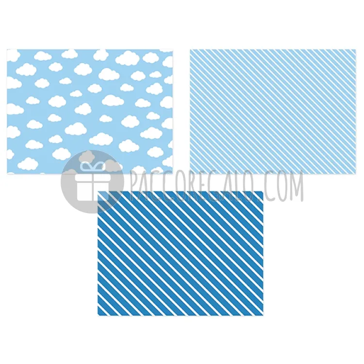 Tovagliette in carta azzurra 3 design (pz6)-35