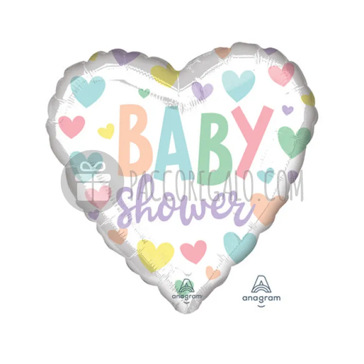 Palloncino in foil/mylar CUORE BABYSHOWER (45 cm)