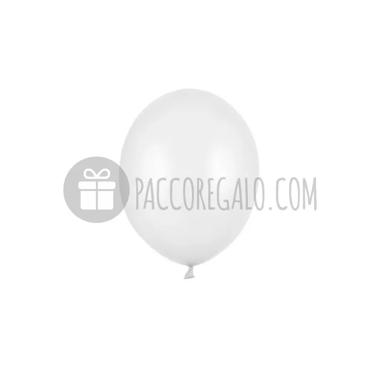 Palloncino Bianco metallico cm 12 (SFUSO)