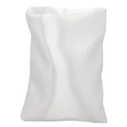 Saccottino in tessuto "Procida" bianco raso (cm 12 x 15,5)