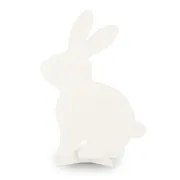 Coniglio seduto in cartone bianco (cm 40 x 65 h ca.)