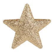 Stelle adesive in tessuto Glitter Oro (4pz)