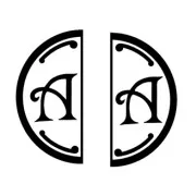 Iniziale doubleface "A" in metallo per Ceralacca 