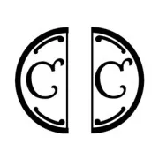 Iniziale doubleface "C" in metallo per Ceralacca