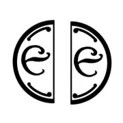 Iniziale doubleface "E" in metallo per Ceralacca
