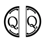 Iniziale doubleface "Q" in metallo per Ceralacca 