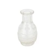 Vaso Brocante in vetro decorato (cm 7,5 x 13 - 250 ml)