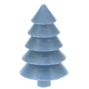 Candela in cera "Albero di Natale" Azzurra (cm 12)