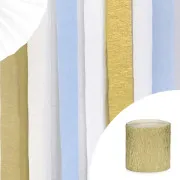 Set 4 pezzi: Festone "Paper Streamer" ORO (cm 5 x 10 mt)-20