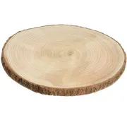 Decorazione Ceppo "Disco legno" naturale (cm 35x2)