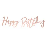 Ghirlanda in oro rosa "Happy Birthday" (16.5 x 62 cm)-20