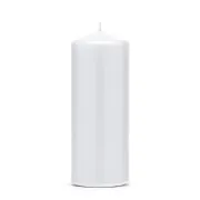 Candela cilindrica Bianco opaco  (cm 6 x 15)