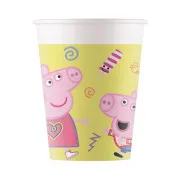 Bicchiere in carta 200 ml PEPPA PIG  (8 PEZZI)