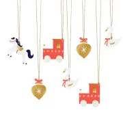 Set di gift tags natalizi "Giocattoli"