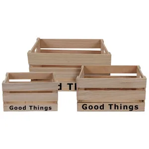 Cassette in legno "Good Things"
