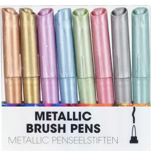Set di Pennarelli Brush pen metallizzati (8 pz)