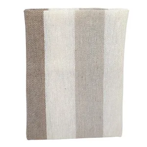 Sacchetto in tessuto "Positano" riga beige (cm 8x12)