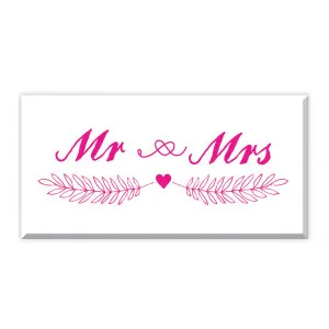 Timbro "Mr & Mrs" (cm 6x3) 