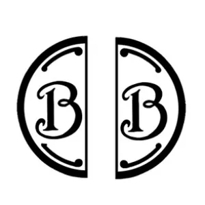 Iniziale doubleface "B" in metallo per Ceralacca