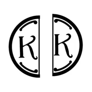 Iniziale doubleface "K" in metallo per Ceralacca