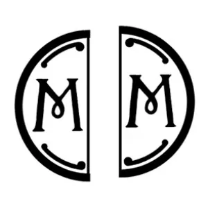 Iniziale doubleface "M" in metallo per Ceralacca