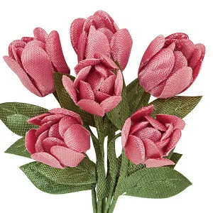 Decorazione pick Tulipano malva (6 fiori)