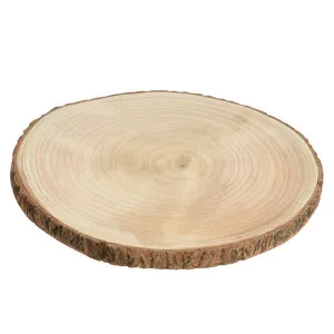 Decorazione Ceppo "Disco legno" naturale (cm 20x2)