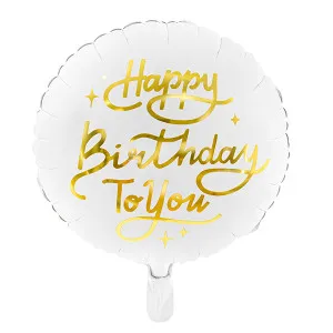 Palloncino in foil "HAPPY BIRTHDAY TO YOU"