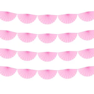 Festone in carta "Ventagli" rosa 
