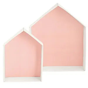 Casetta in cartone con fondo rosa _ due dimensioni-22