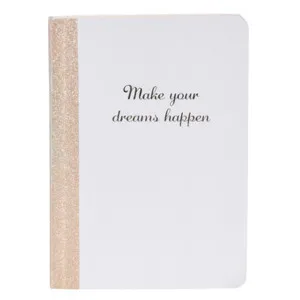 Quaderno Bianco "Make your dreams happen" (formato A5 ; 48 pagine) 