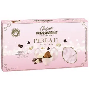 Confetti MAXTRIS Ciocomandorla Classico Perlato Rosa (0,5 Kg)