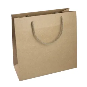 Shopping bags modello "LUSSO" Avana - Allestimento manuale (misure varie)