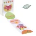 Etichette adesive FRUITY FLOWERS colori vari - ø 4 cm (500 pz)